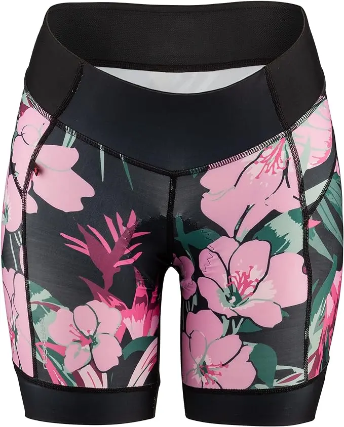 Louis Garneau Neo Power Art Motion 7 Cycling Short - Womens - Black Flower 1