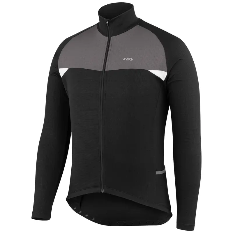 Louis Garneau Peloton Short Sleeve Road Jersey - Black-Gray 1