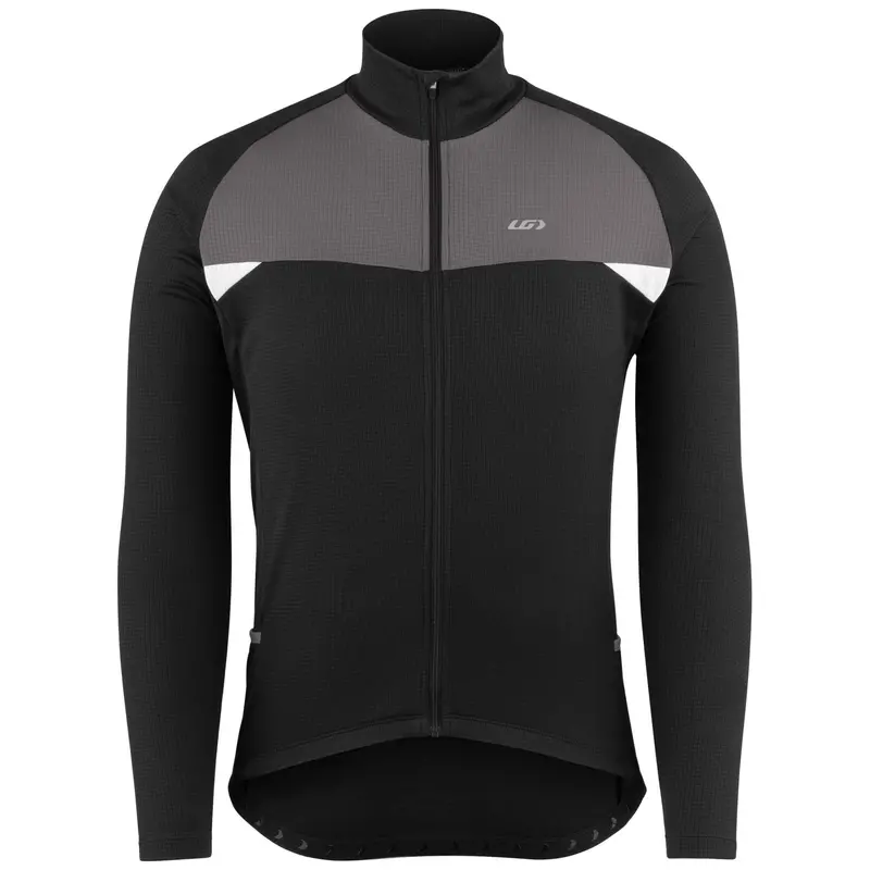 Louis Garneau Peloton Short Sleeve Road Jersey - Black-Gray 2