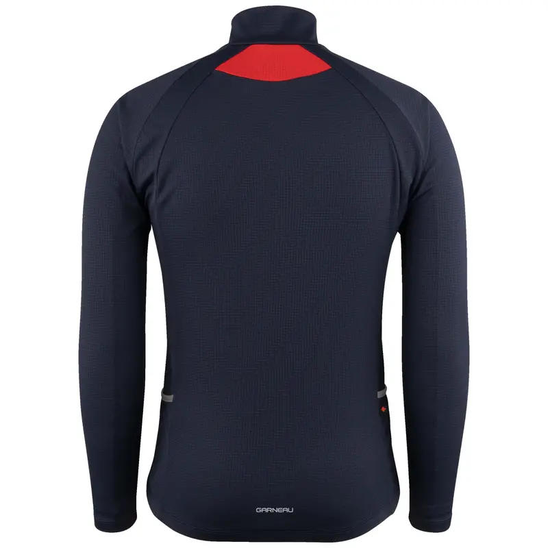 Louis Garneau Peloton Short Sleeve Road Jersey - Black-Navy-Red 3