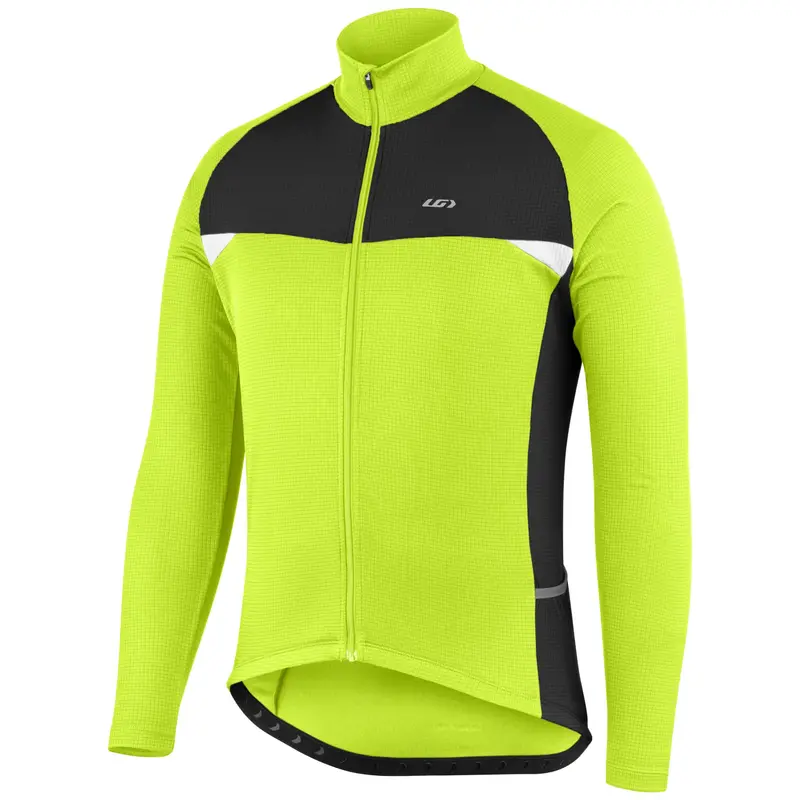Louis Garneau Peloton Short Sleeve Road Jersey - Yellow-Black 1