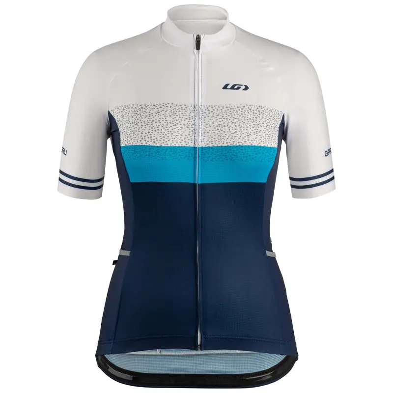 Louis Garneau Premium Short Sleeve Jersey - Womens - Blue Hawaii Line 1