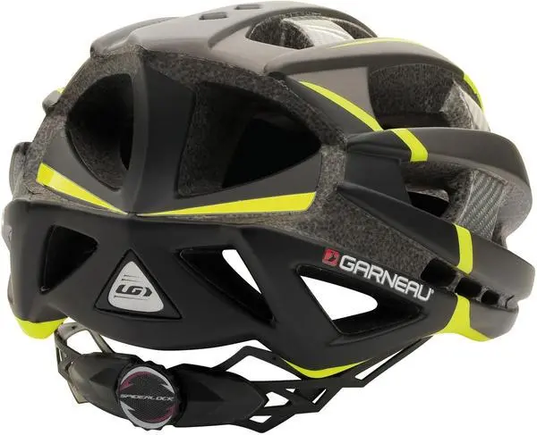 Louis Garneau Quartz Ii Road Helmet - Matt Gray-Yellow 1