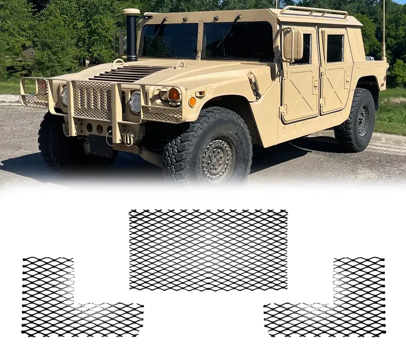 Luverne Brush Guard Military 3Pc Screen Kit Fits Humvee Military M998 1