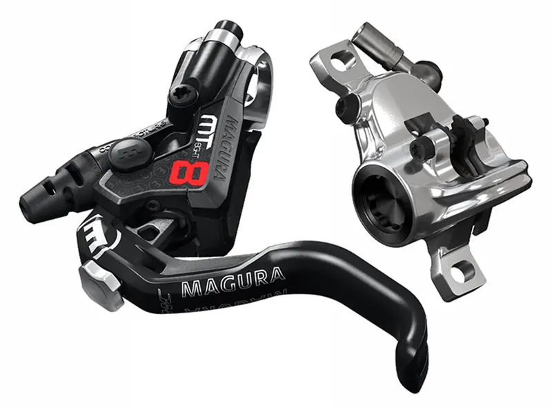 Magura Mt8 Pro Disc Brake - Black-Red 1