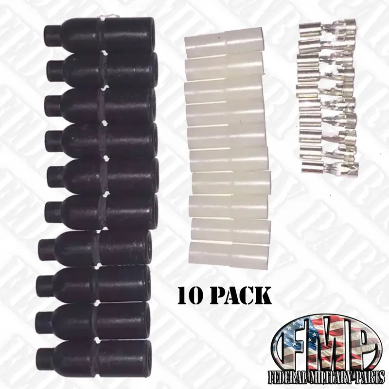 Male Military Electrical Shell Connectors - 5-Pack, 10 Pk / 100 Pk - Fits Humvee Cucv M998 / M151a1 2