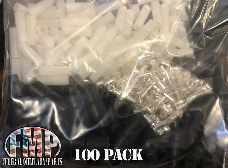 Male Military Electrical Shell Connectors - 5-Pack, 10 Pk / 100 Pk - Fits Humvee Cucv M998 / M151a1 2