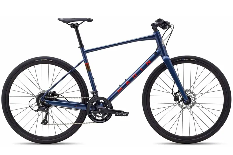 Marin Fairfax 3 700 Fitness Road Bike - Blue-Orange 1