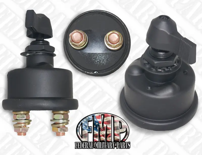 Master Battery Kill Switch - Without Mount - Steel - Color Choice Black Tan Green Fits Universal Military Truck Humvee 2
