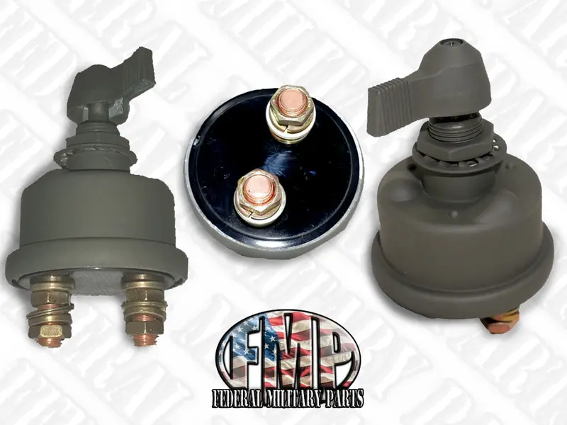 Master Battery Kill Switch - Without Mount - Steel - Color Choice Black Tan Green Fits Universal Military Truck Humvee 3