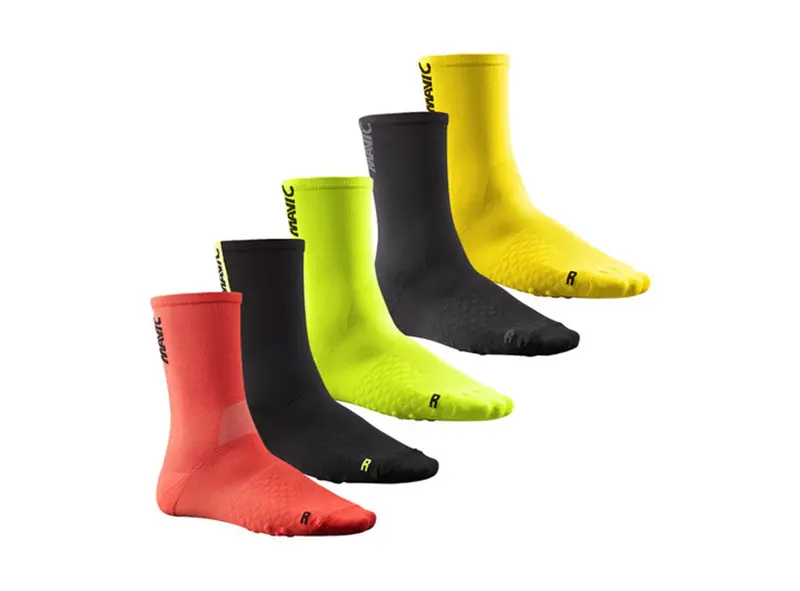 Mavic Comete Sock - Safety Yellow-Black 1