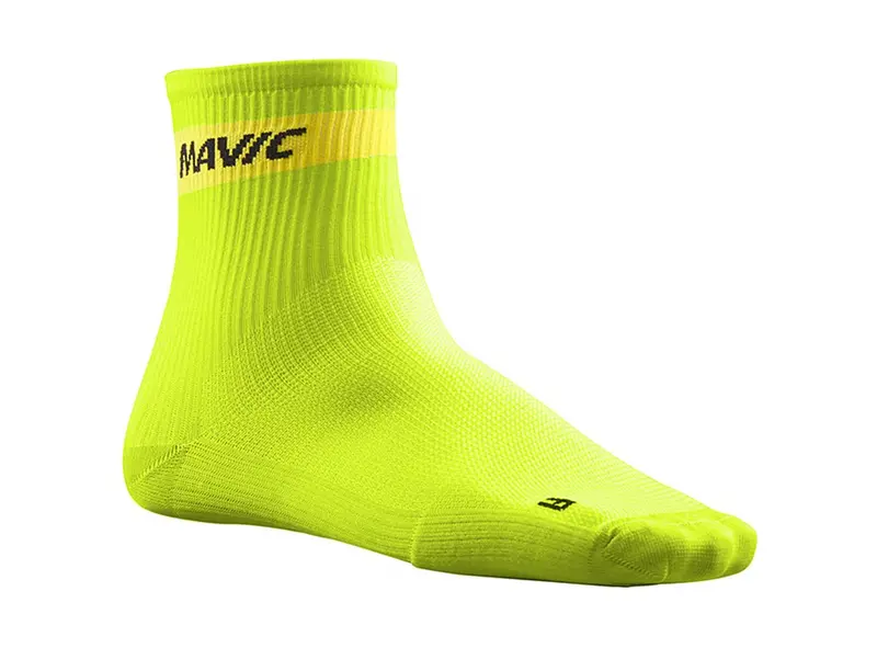 Mavic Cosmic 6" Mid Sock - Lime Green 1