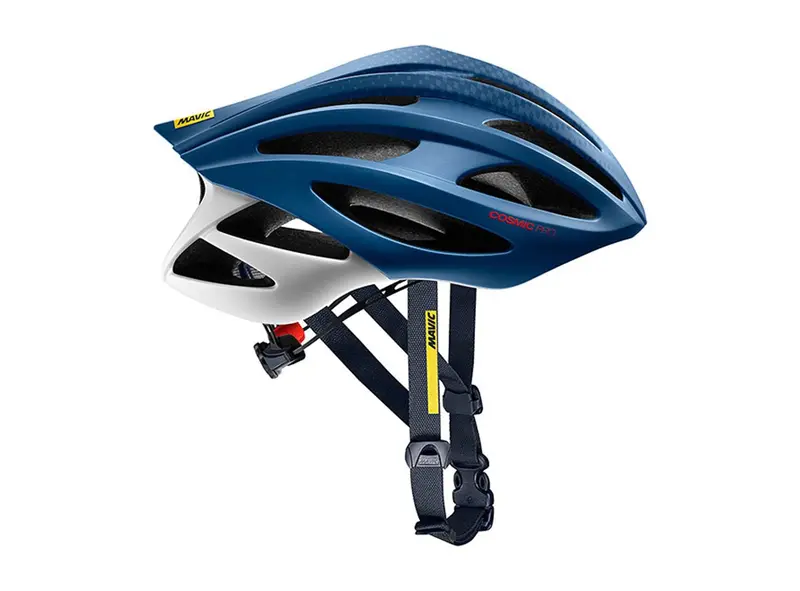 Mavic Cosmic Pro Road Helmet - True Blue-Fiery Red 1