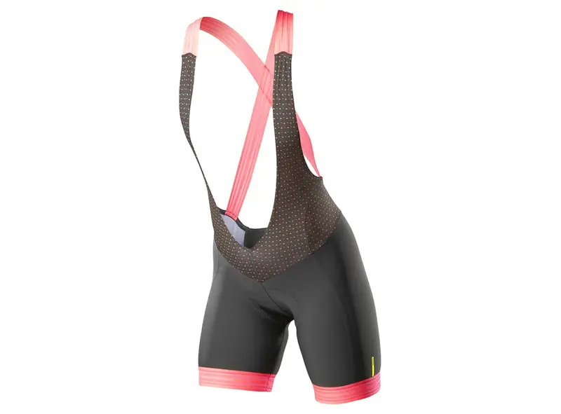 Mavic Sequence Pro Bibshort - Womens - Black-Coral 1