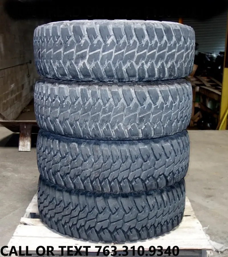 Military Kevlar Tires For Skid Steer Matched Sets Of Four Or Five 37” Mounted On 8-Lug 16.5” Rims 90-100% Tread. 10 Ply 24 Bolt Plus Run Flat Insert 1