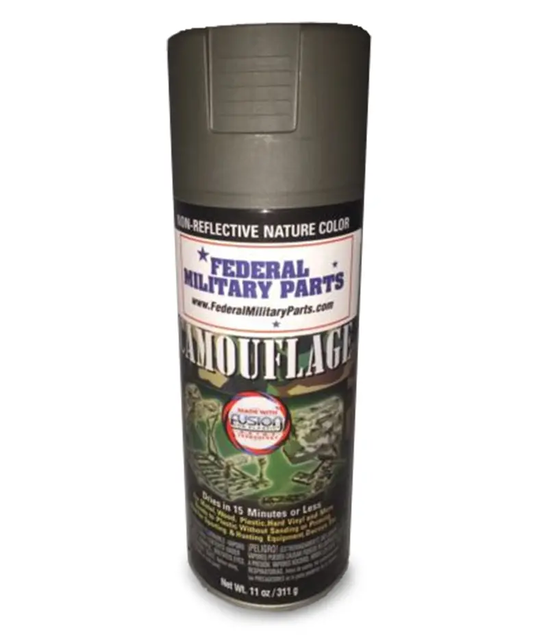 Military Olive Green Spray Paint Camouflage - One Part 1
