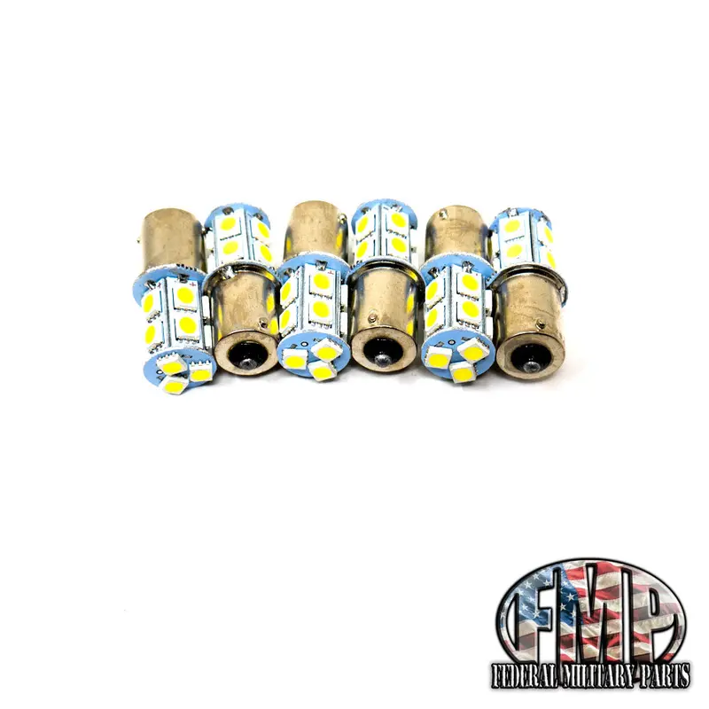 Military Trailer Bulbs - 24 Volt - 13 Led’S - Single Or Multi-Packs - Military Tail Light, Stop, Turn Signal, Marker Or Brake. For Led Conversion Fits Humvee 5