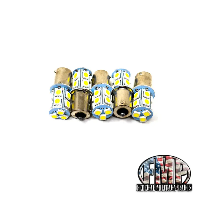Military Trailer Bulbs - 24 Volt - 13 Led’S - Single Or Multi-Packs - Military Tail Light, Stop, Turn Signal, Marker Or Brake. For Led Conversion Fits Humvee 6