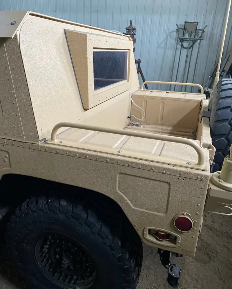 Mini Side Rails Pair For Military Humvee- Unpainted Aluminum 1