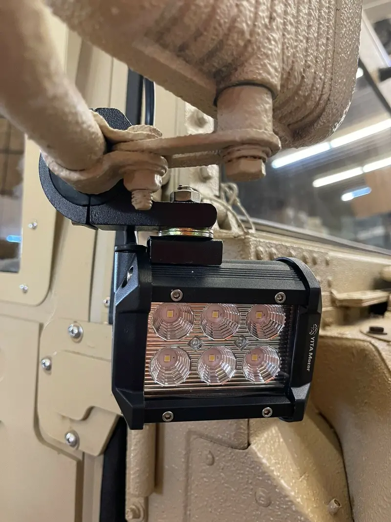 Mirror Mounted Dual Light Kit Led 24V Fits Hitch + 24V Tail Light Kit For Civilian Trailer Fits Military Humvee M998 Hmmwv 1