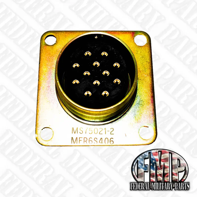 Ms75021-2 Vehicle Trailer Receptacle Twelve Pin Amphenol Female Socket - Nato Universal Military 1