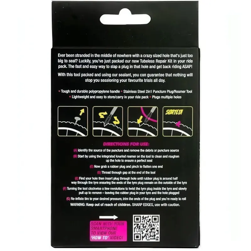 Muc-Off Puncture Plug Tubeless Repair Kit 2