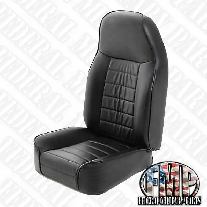 New Non-Reclining Black Denim Humvee Seat Hmmwv Seats For Your Military Vehicle - Single, Pair Or Set Of Four Or Five 1
