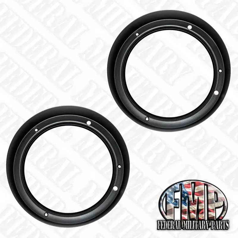 New Oem Headlight Bezel Rings For Military Humvee Black, Tan Or Green For Led Head Lights Or Incandescent. Jeep M925 M935 Deuce 5-Ton 2