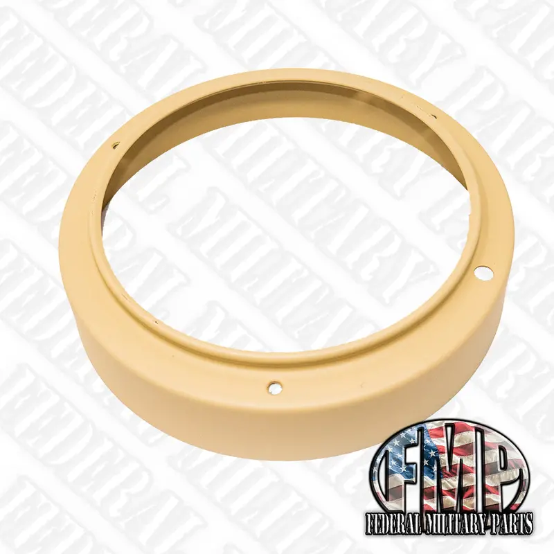 New Oem Headlight Bezel Rings For Military Humvee Black, Tan Or Green For Led Head Lights Or Incandescent. Jeep M925 M935 Deuce 5-Ton 5