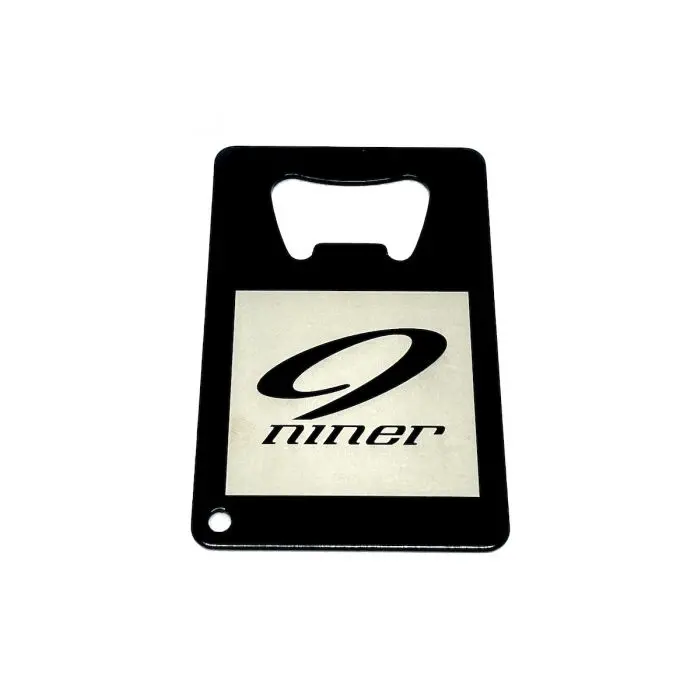 Niner Metal Credit Card Style Bottle Opener - Black 1