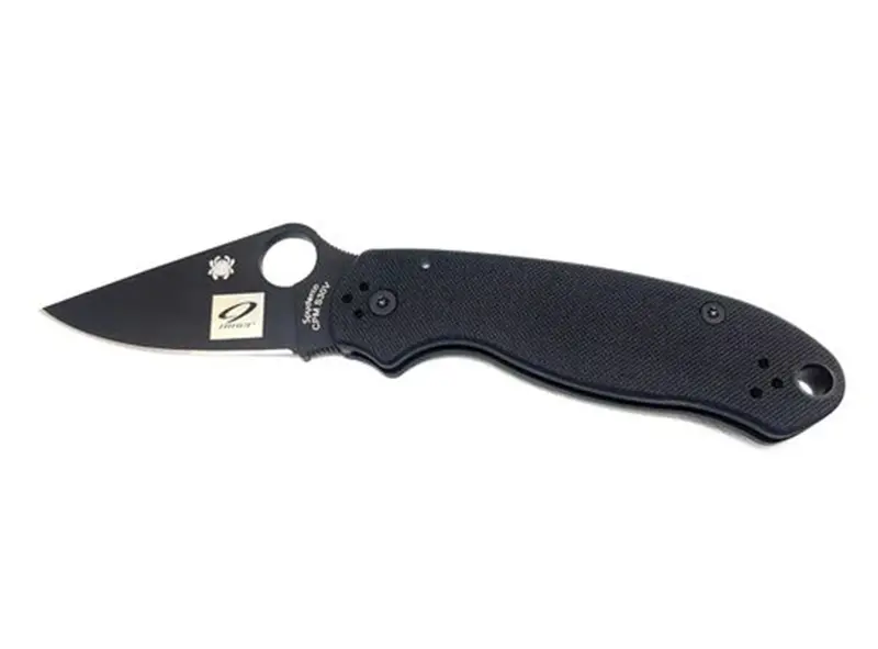 Niner Spyderco Para 3 Engraved Logo Knife 1