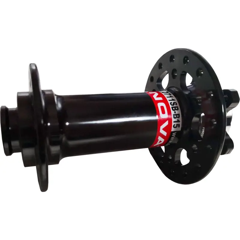Novatec D711 Mtb Disc Hub - Front - Black-Red - Oem 1