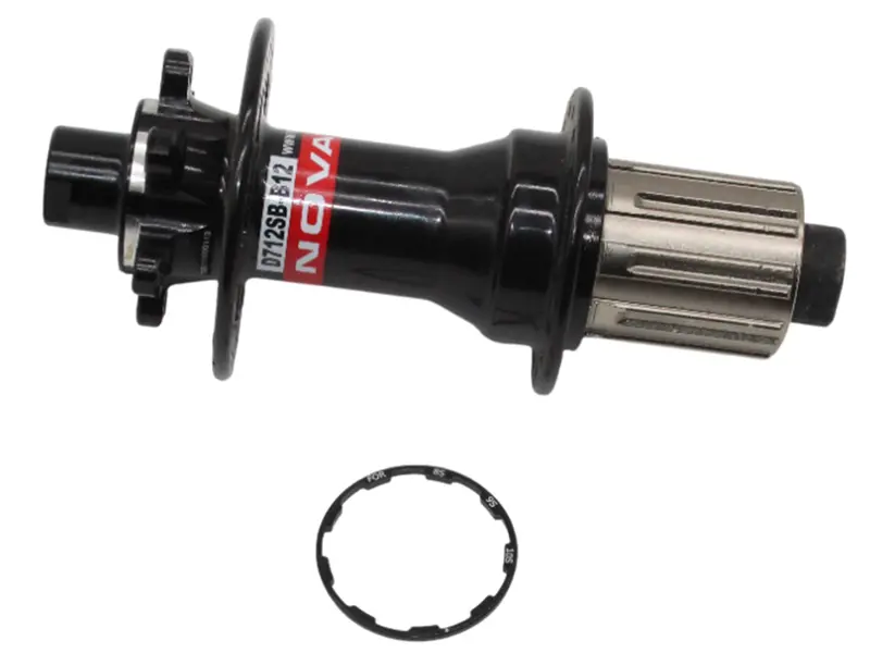 Novatec D712 Mtb Disc Hub - Rear - Black-Red - Oem 1