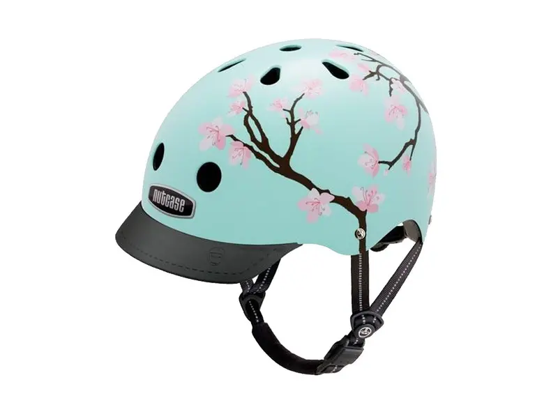 Nutcase Cherry Blossom Urban Helmet - Turquoise 1