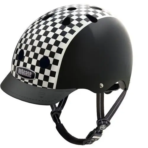Nutcase Gen3 Urban Helmet - Checkerboard Graphic - Black-White 1