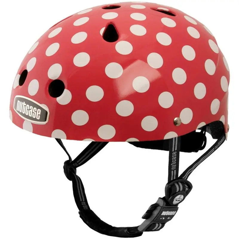 Nutcase Gen3 Urban Helmet - Mini Dots Graphic - Red-White Dots 1