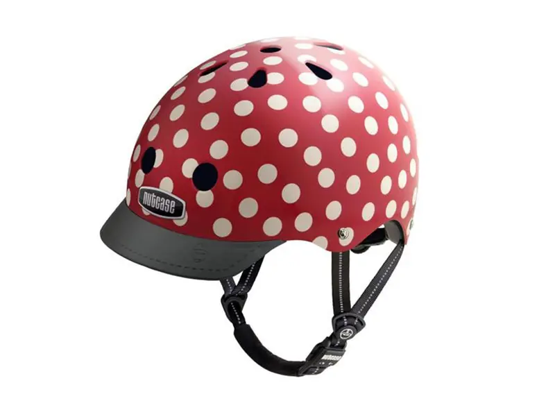 Nutcase Gen3 Urban Helmet - Mini Dots Graphic - Red-White Dots 2
