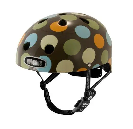 Nutcase Little Nutty Modern Dots Kids Helmet - Brown 1