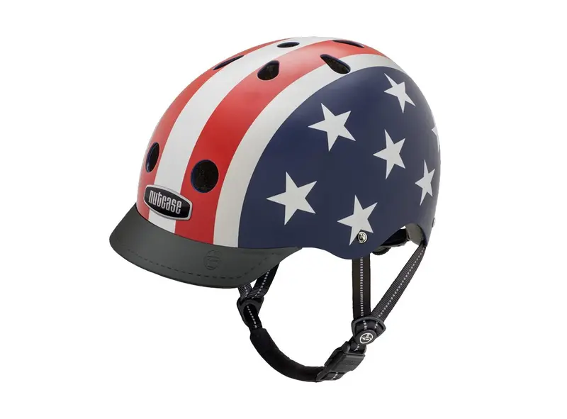 Nutcase Stars & Stripes Street Urban Helmet - Red-White-Blue 1