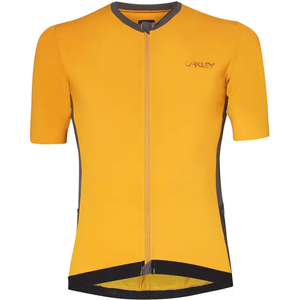 Oakley Point To Point Short Sleeve Jersey - Amber Yellow - 2022 1