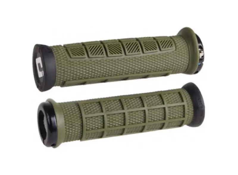 Odi Elite Pro Lock-On Bonus Pack Mtb Grips - Army Green 1