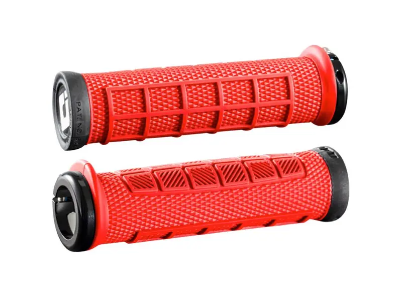Odi Elite Pro Lock-On Bonus Pack Mtb Grips - Red-Black 1