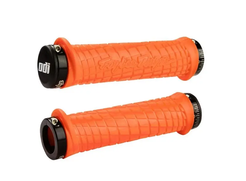 Odi Troy Lee Lock-On Bonus Pack Grips - Orange 1