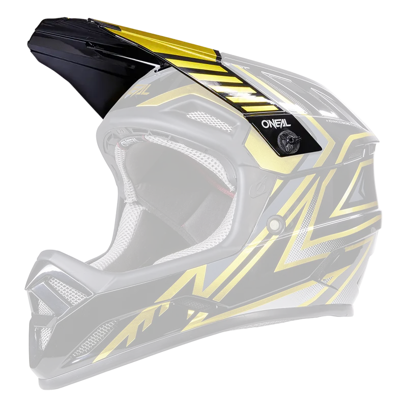 O'neal Backflip Replacement Visor - Knox - Black-Gold 1