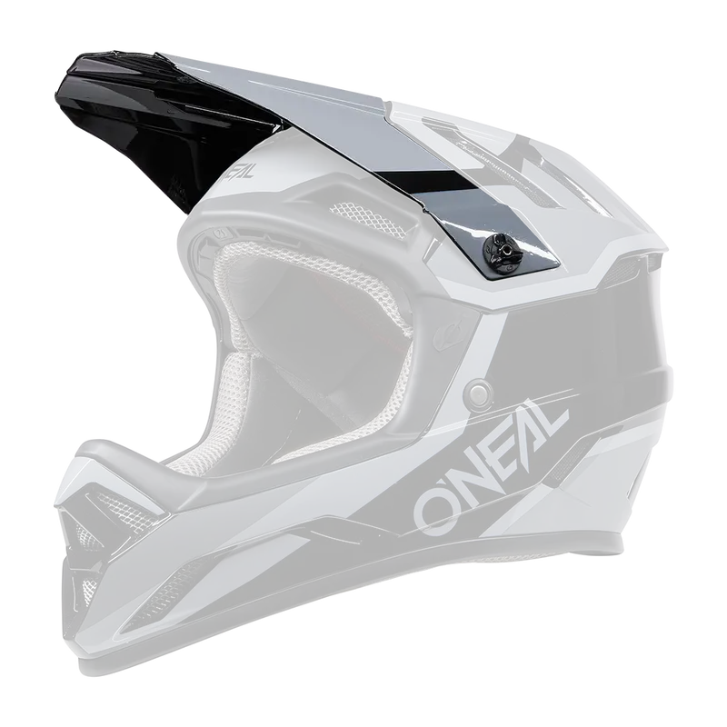 O'neal Backflip Replacement Visor - Strike - Black-Gray 1