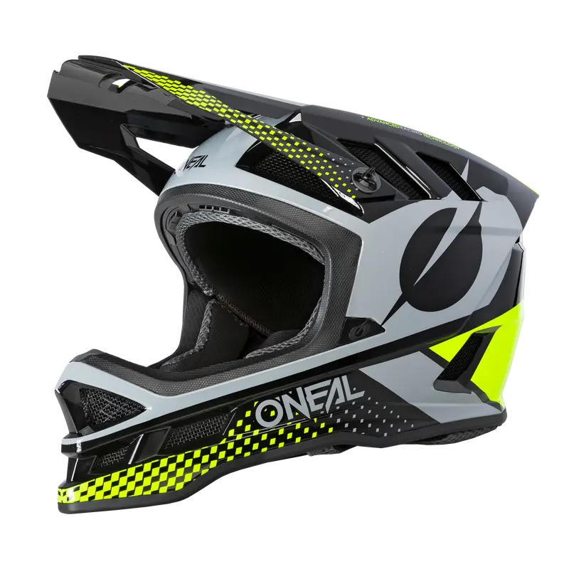 O'neal Blade Polyacrylite Full Face Helmet - Ace - Neon Yellow-Gray 1