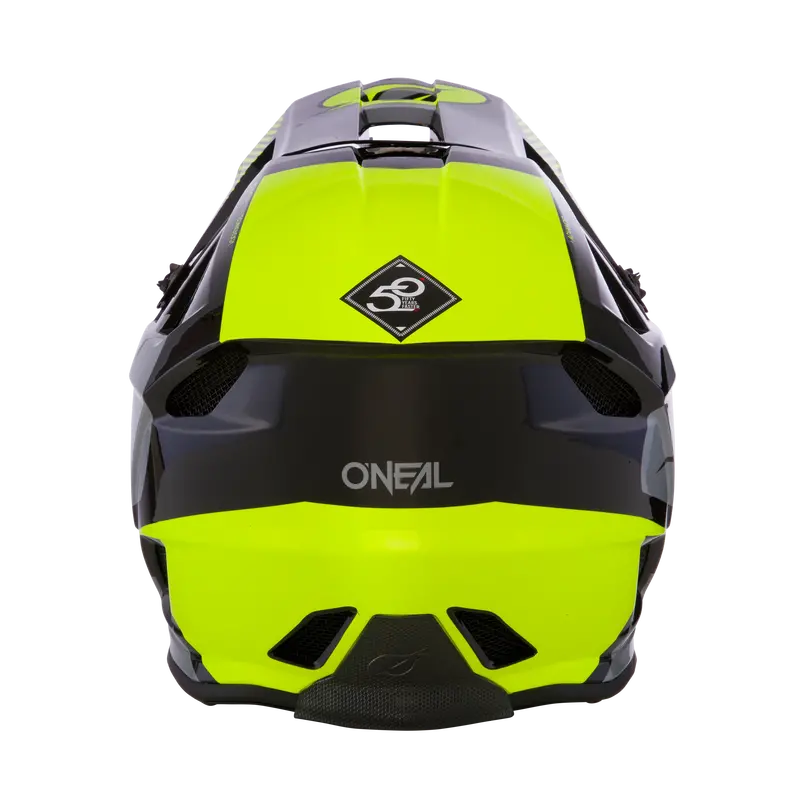 O'neal Blade Polyacrylite Full Face Helmet - Ace - Neon Yellow-Gray 2