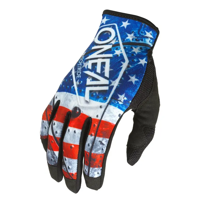 O'neal Mayhem Mtb Glove - Usa - Red-White-Blue 1