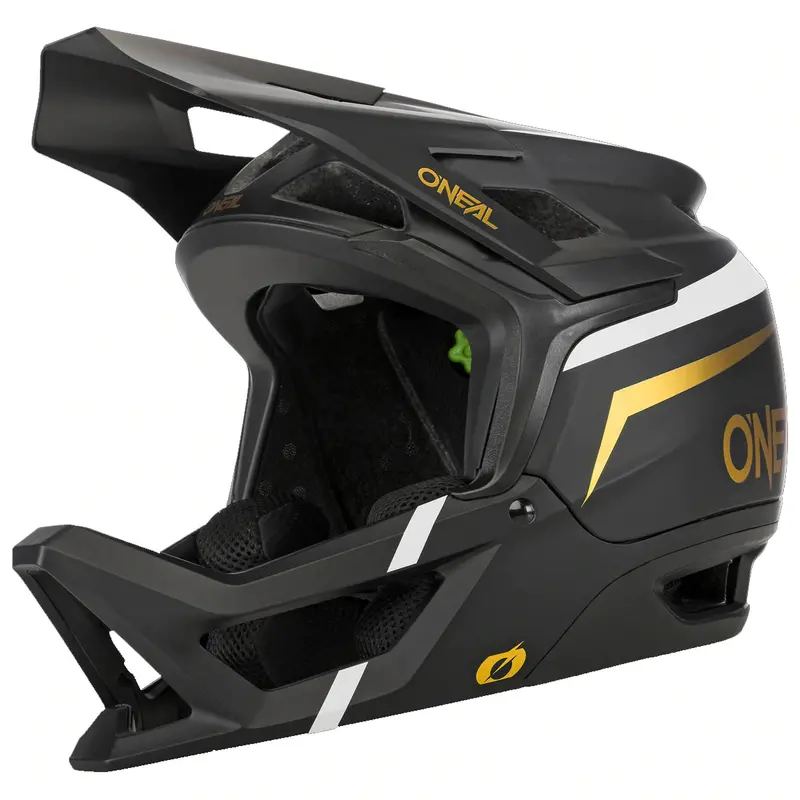 O'neal Transition Full Face Helmet - Flash - Black-White-Gold 1