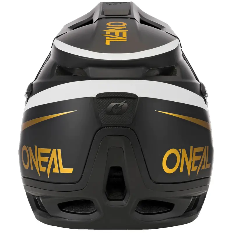 O'neal Transition Full Face Helmet - Flash - Black-White-Gold 2